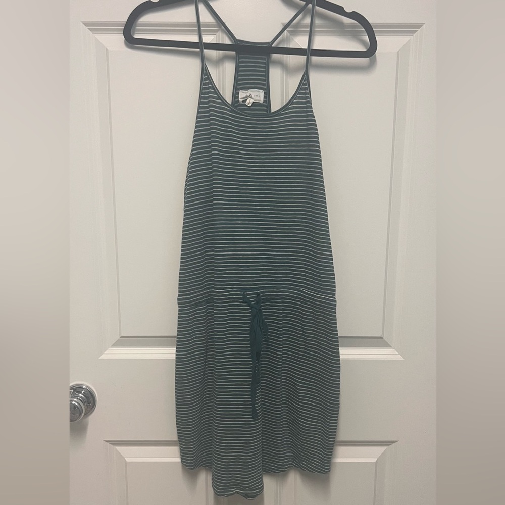 Lou & Grey Teal Striped Tank Top
